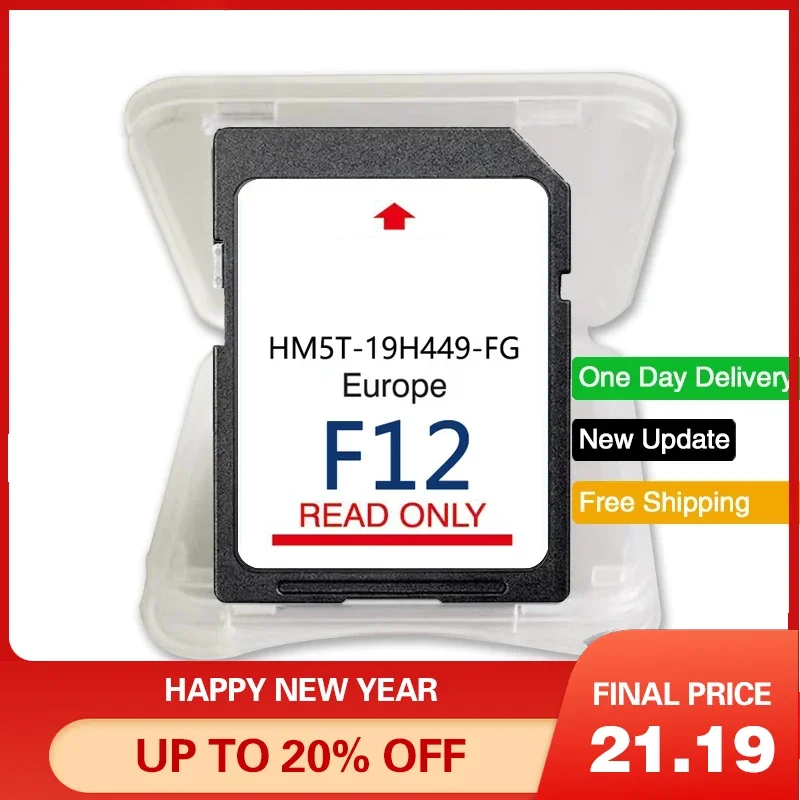 

Free Delivery Cost SD Card GPS Card for Ford Sync2 F12 Europa 2024 HM5T-19H449-FG 64GB