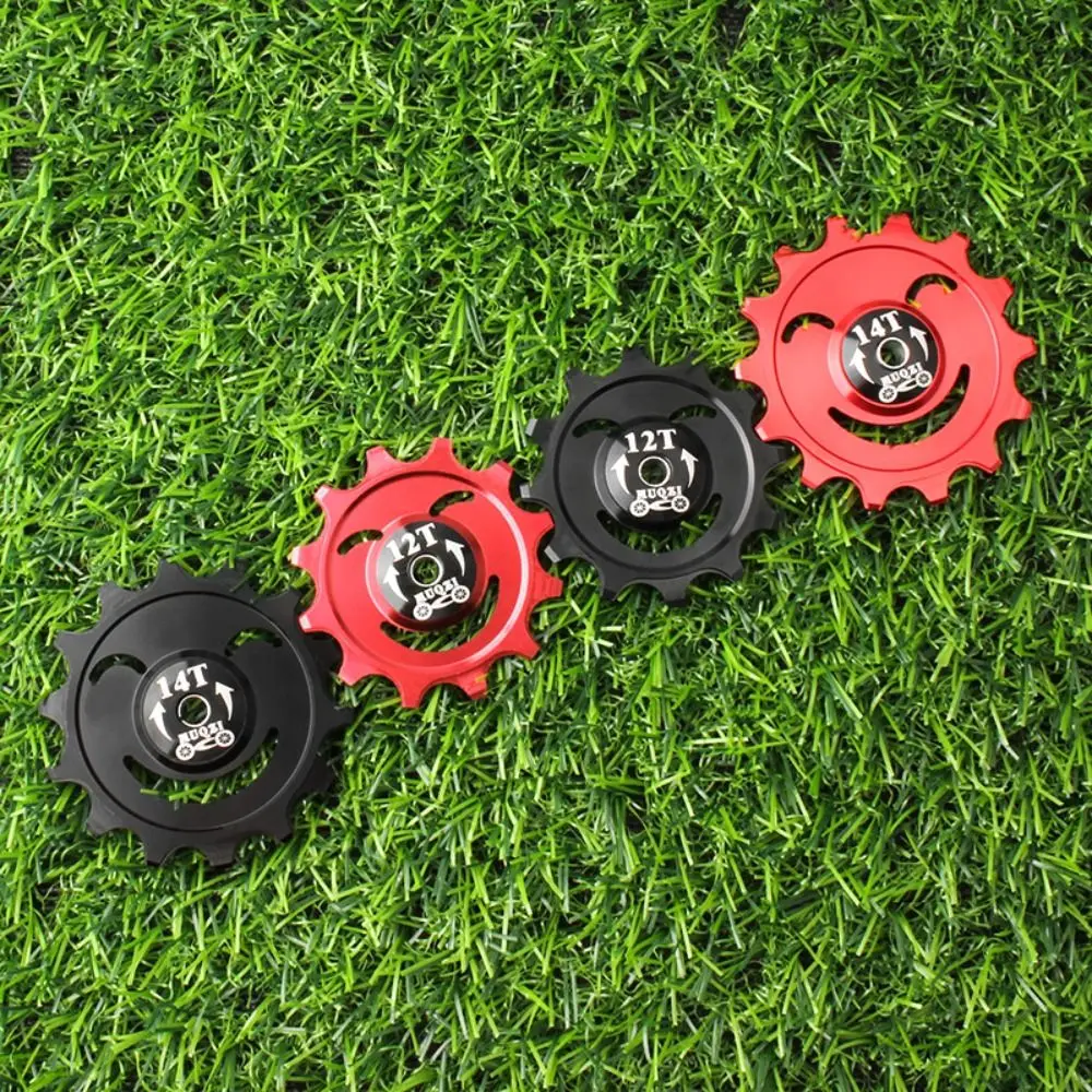 

12/14T Bicycle Rear Derailleur Bearing Aluminum Alloy Smile Face Bike Rear Derailleur Pully Ceramic Bearing Durable