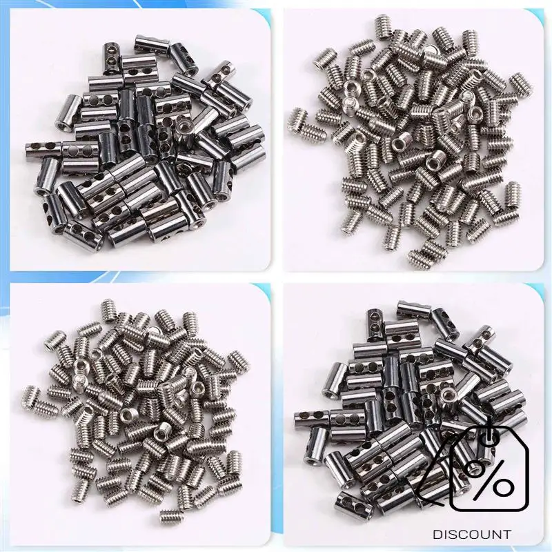 BAAG-50PCS pour 2-3Mm pince à câble métallique attache de câble vis réglable cuivre métal fixation fronde fixation accessoires