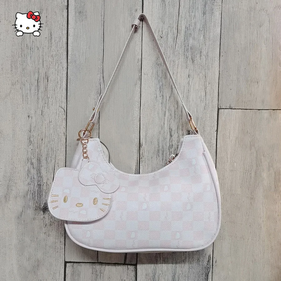 Bolsos Sanrio Hello Kitty Kawaii para las axilas, bonitos bolsos de hombro para mujer, bolsos cruzados, bolsos de anime