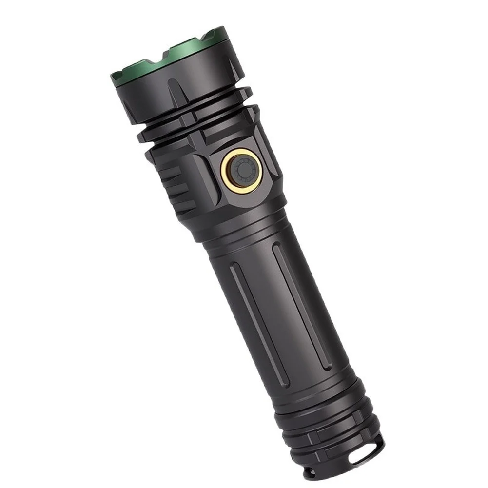 For Camping Gear 500m Beam Range Zoomable Flashlight For Camping For Hiking Strobe And SOS Modes Three Brightness Levels