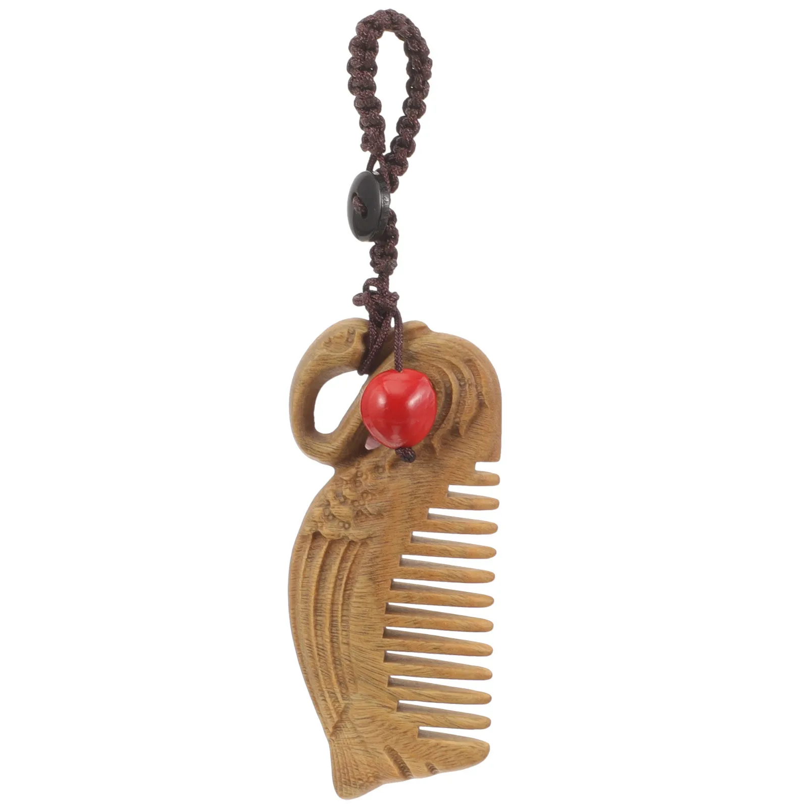 

Styling Comb Wooden for Women Green Sandalwood Detangler Comb for All Hair Types Long Short Curly Thick Fine Hair Portable Mini