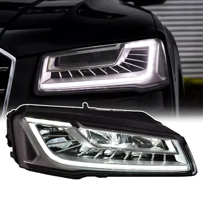 

SXLL для фар 2014 2015 2016 2017 A8L модифицированные фары DRL в сборе автозапчасти авто светодиодные фары