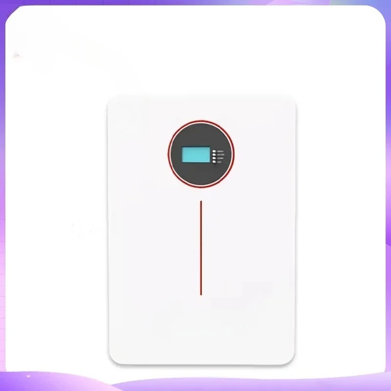 51.2V 100Ah LiFePO4 Battery Wall Mounted 5.12kWh Lithium Ion Solar Energy Storage System Built in BMS for Home Power Backup