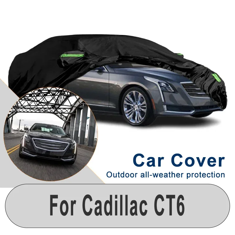 

Для Cadillac CT6 водонепроницаемый солнцезащитный автомобильный чехол-зимний летний уличный снегозащитный пылезащитный экран, автоматическая защита