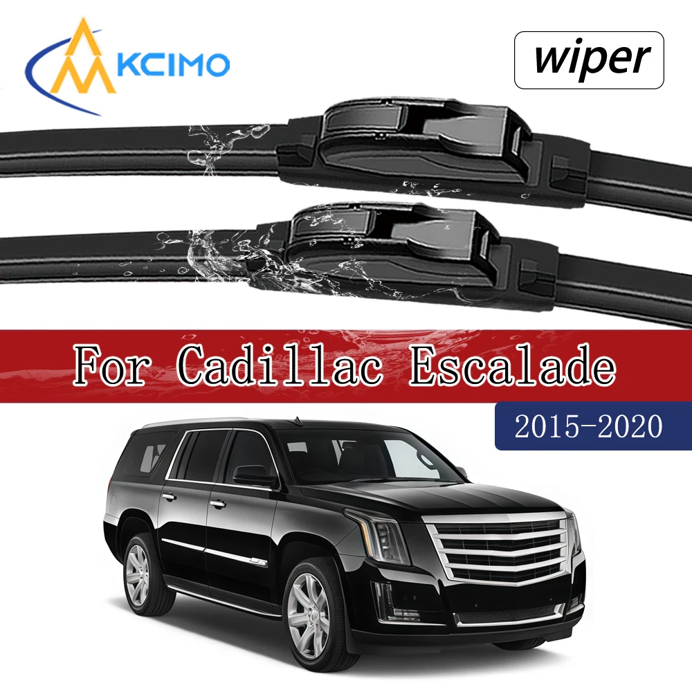 

All-Weather Quiet Windshield Wiper Blades For Cadillac Escalade 2015-2020 Premium Beam Wiper Blades Easy Hook-On