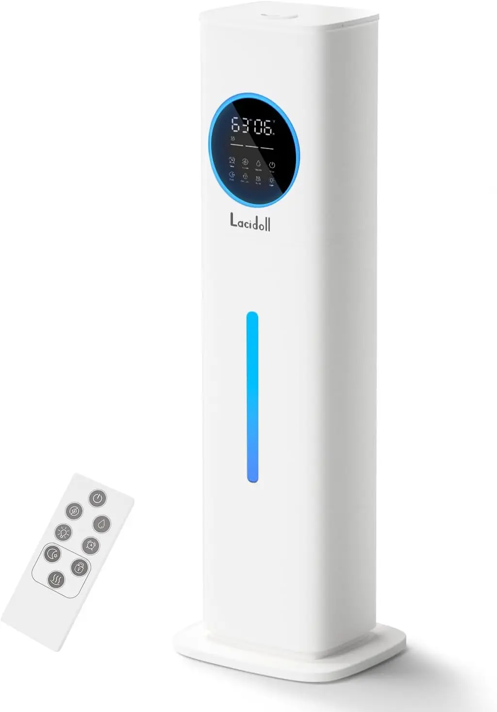 

Увлажнитель воздуха с функцией холодного тумана 8 л для больших помещений, с диффузором для эфирных масел, ночником и таймером для спальни, растений и детской комнаты