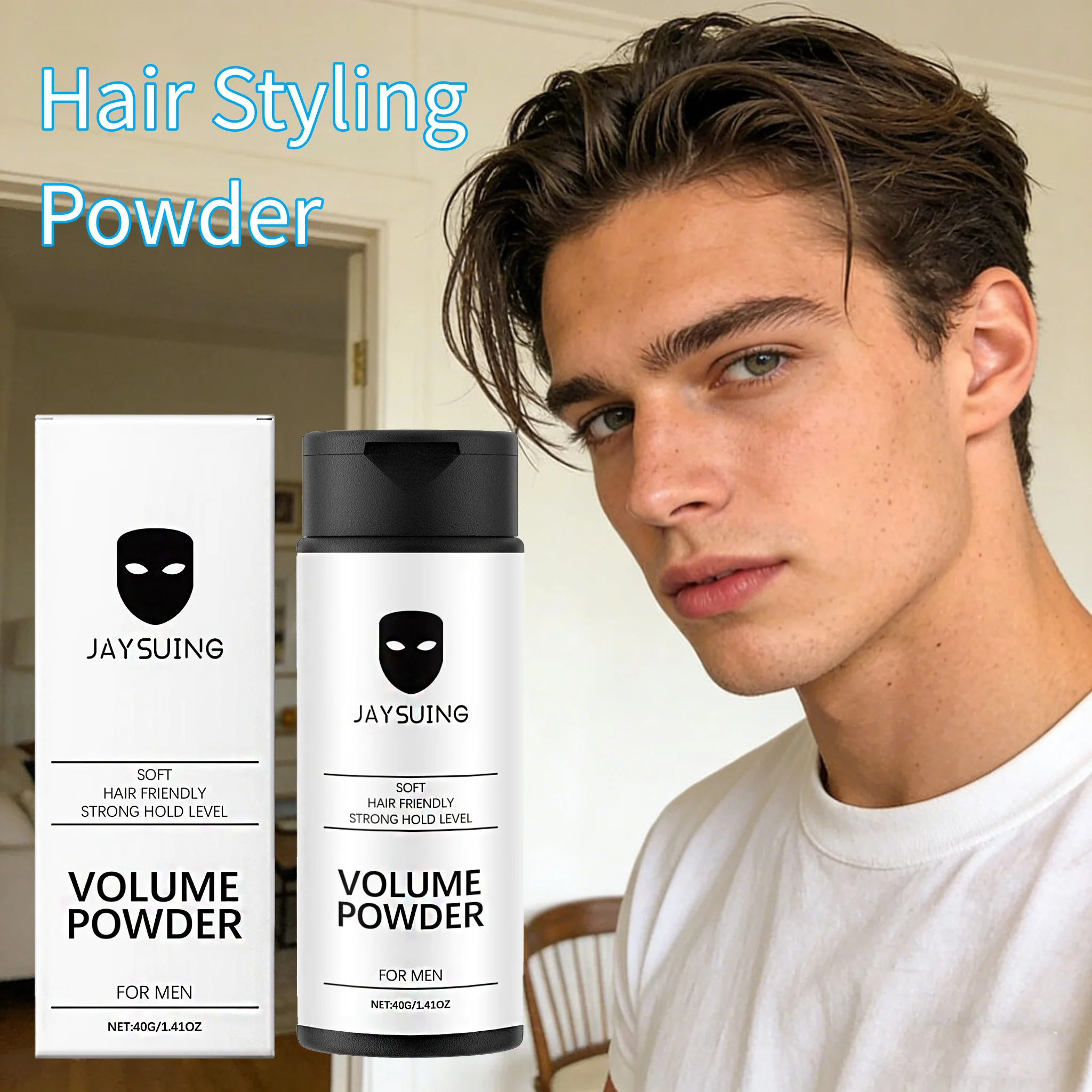

JAYSUING Hair Styling Powder Persistent Improve Quality Fluffy Thicken Enhance Volume Oil Control Refresh Hair Brighten Powder