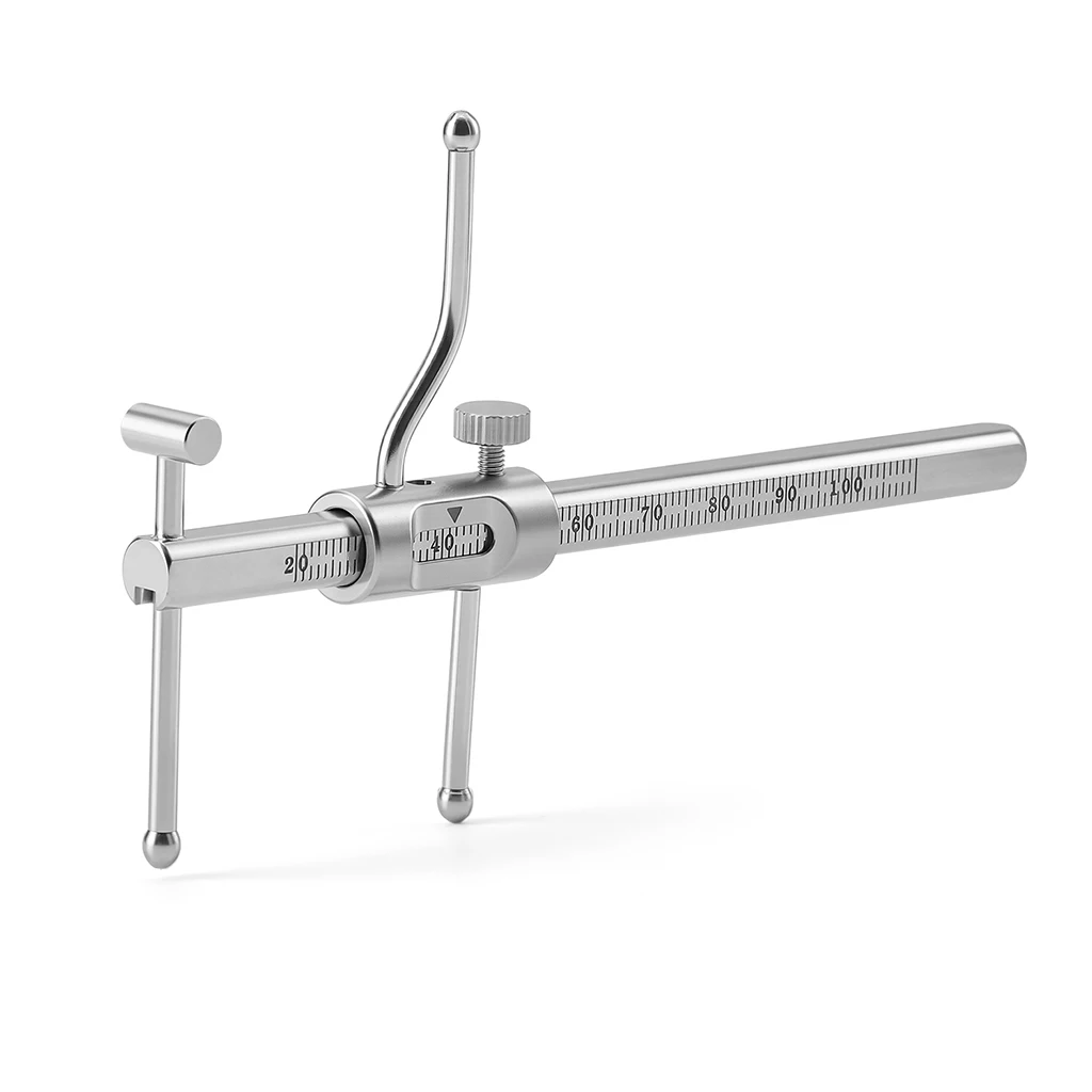 AZDENT Dentaler Kieferorthopädischer Messgriff, Schiebemessgerät 20-100mm, autoklavierbar, Edelstahl, Zahnimplantat-Werkzeug – Detail 5