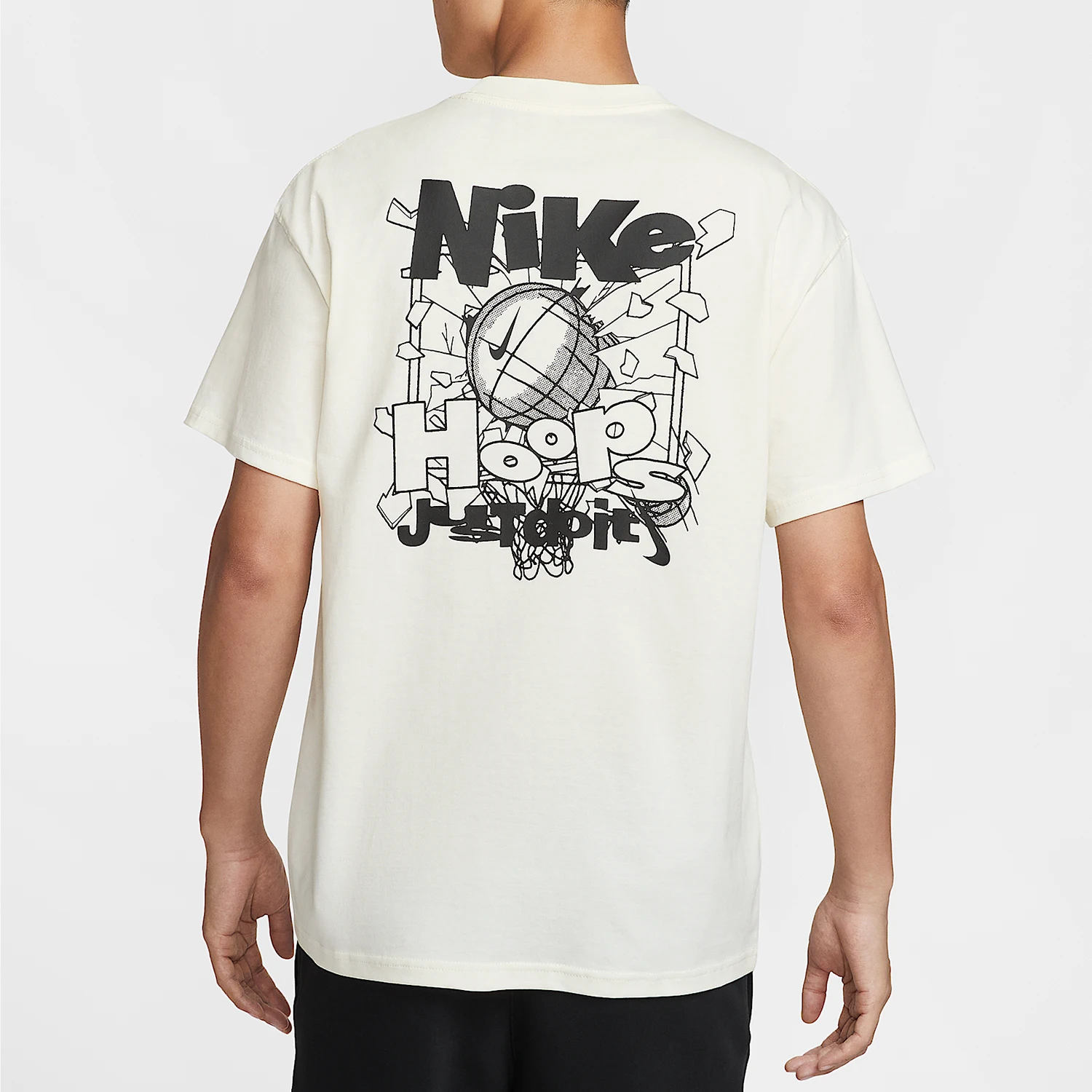 Nike genuine summer men's loose round neck basketball sports breathable short sleeved shirt IH2473-133