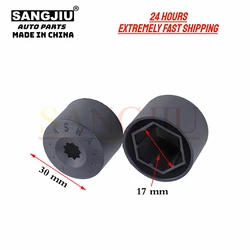 5Pcs Hub Screw Covers Wheel Nut Protection Caps Tire Bolt Rims Compatible With For VW Lavida Sagitar Santana Polo Bora Passat