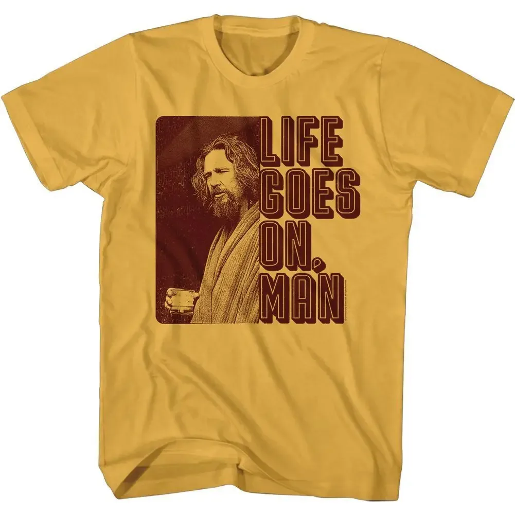 The Big Lebowski Life Goes On Man Movie T Shirt