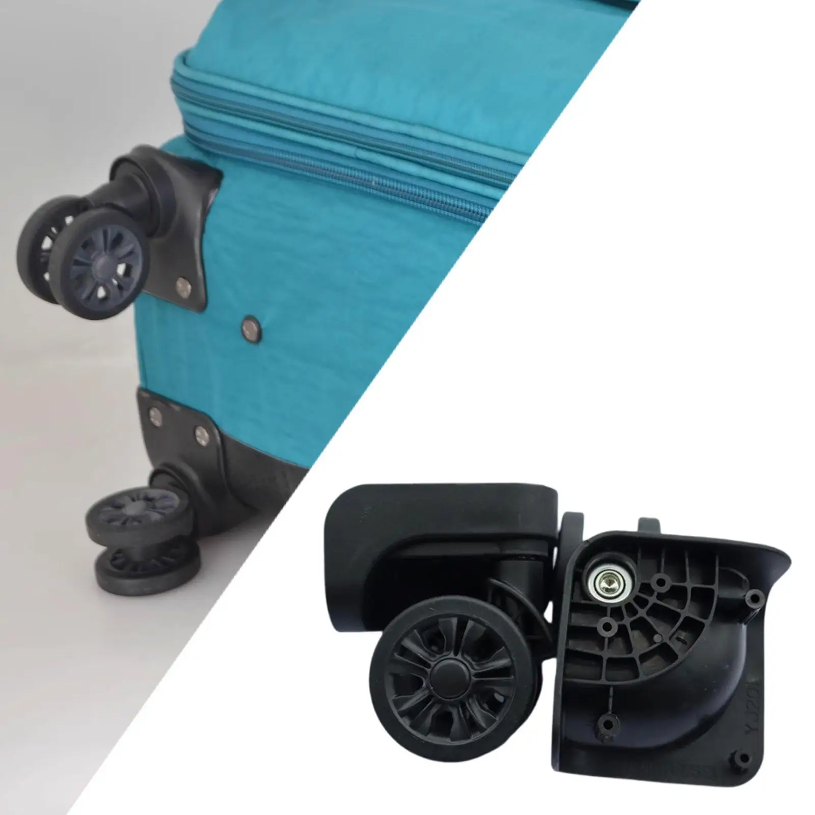 

2x Luggage Wheel Travel Suitcase Swivel Wheels Suitcase Casters Universal Wear Resistant Double Row Repair Parts DIY Accessories