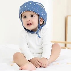 Baby Helmet Hat Safety Protective Anti-collision Infant Toddler Walking Protection Soft Cotton Mesh Hat Newborn Head Bumper Cap