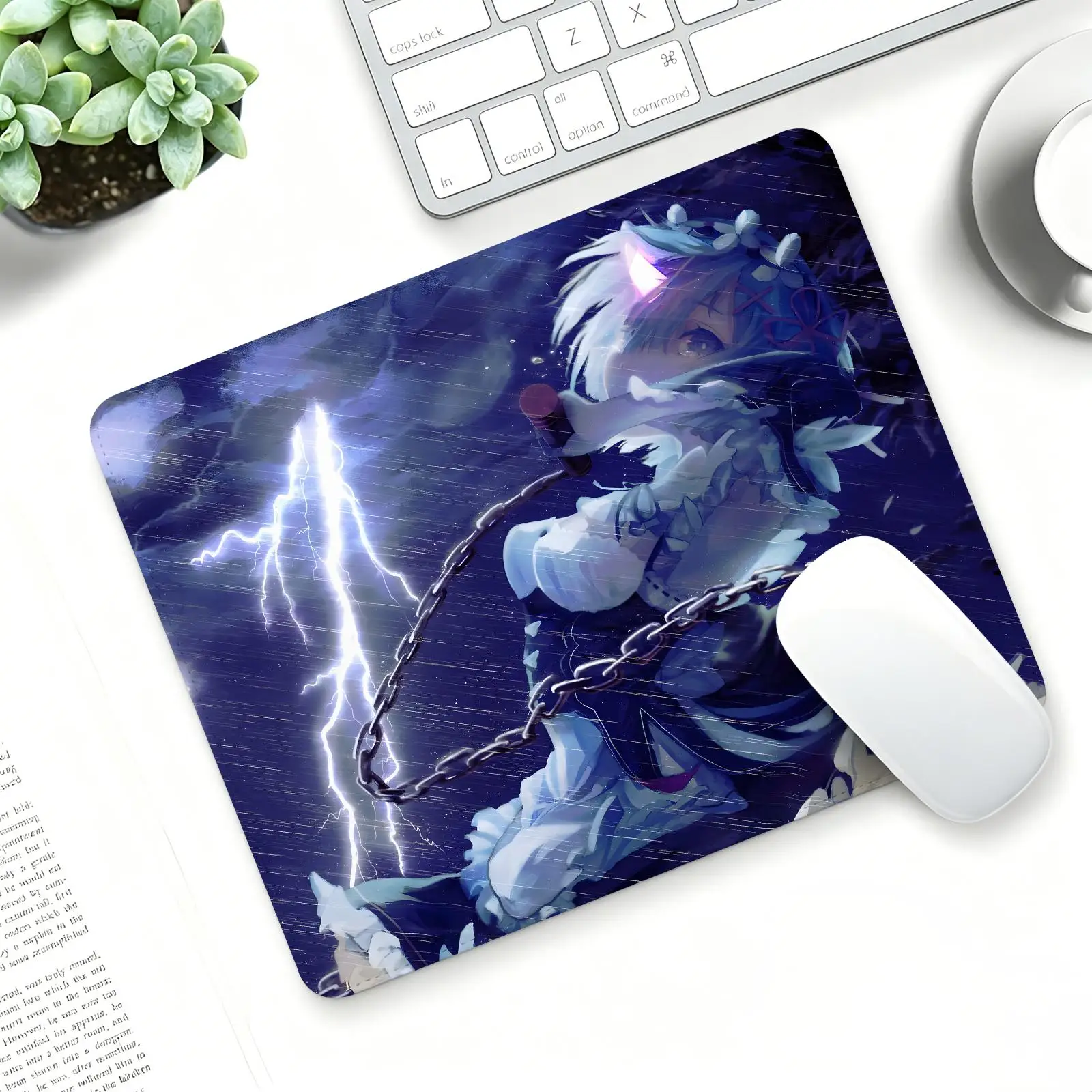 Anime Re Zero Rem Mouse Pad Regular gaming mouse pad  Office mouse pad Laptop desk mat Stitched edge S/M/L size mouse pad