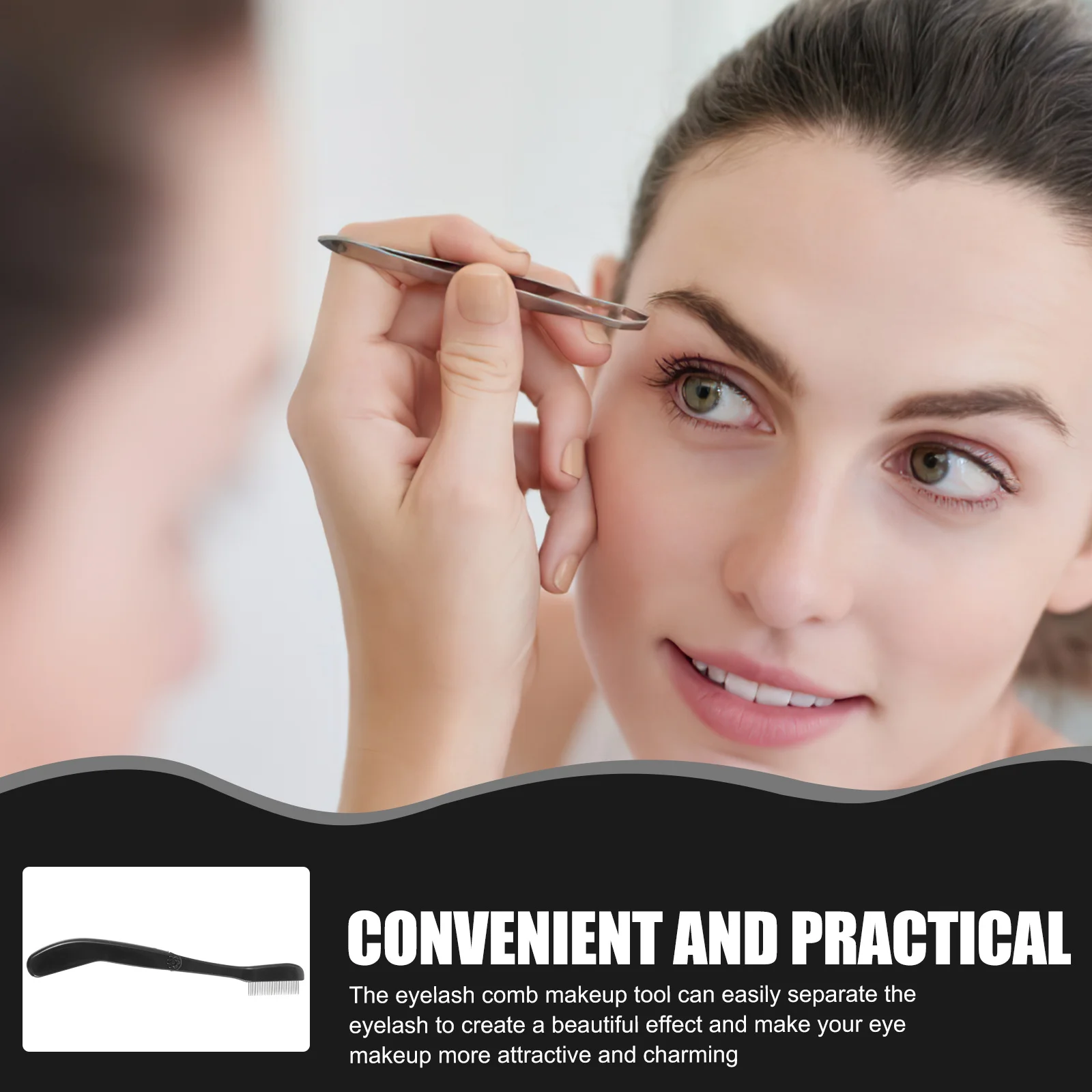 

2Pcs Eyelash Brush Eyebrow Comb Professional Lash Separating Brush Compact Portable Design Ideal for Daily Makeup Travel Women