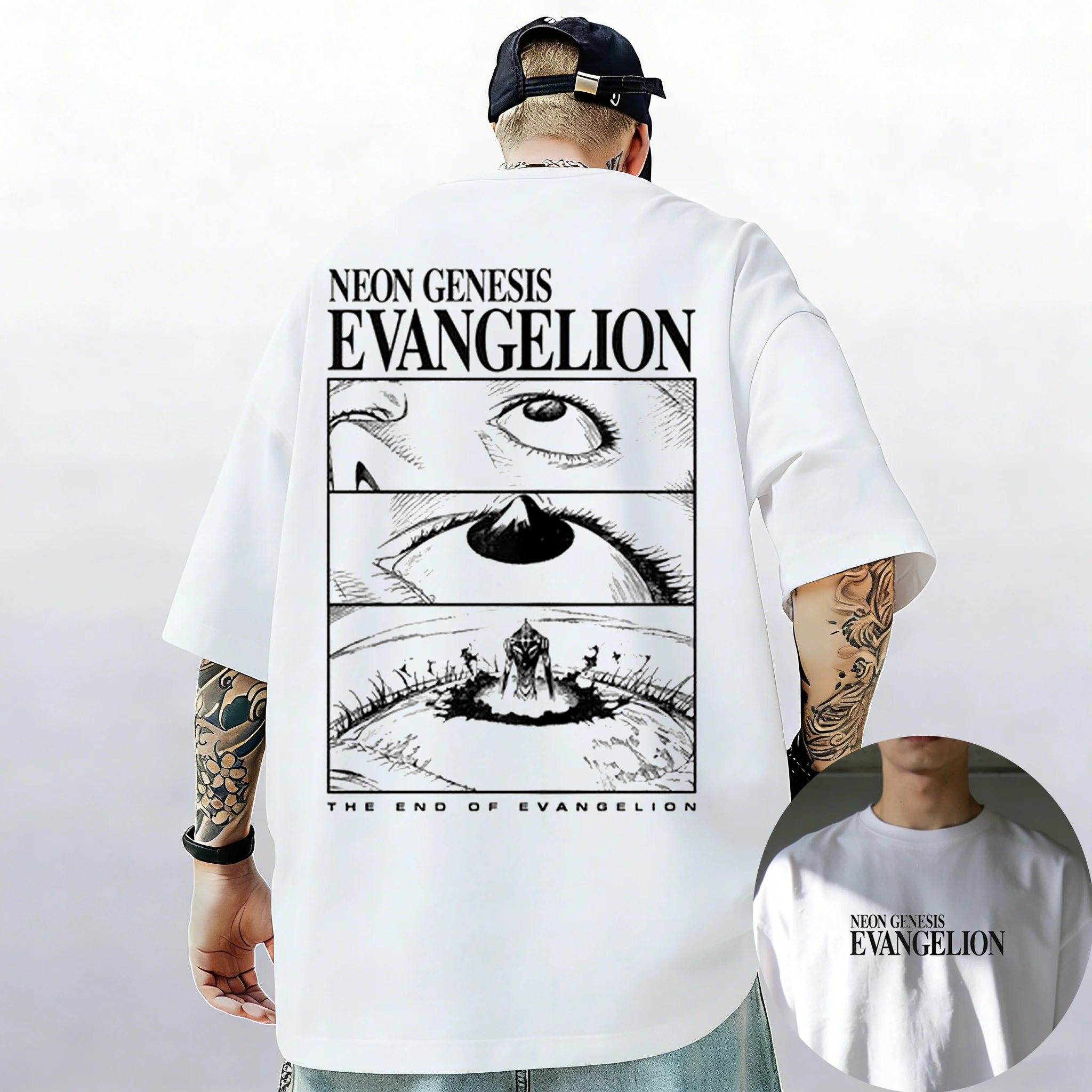 Neon Genesis Evangelion Ayanami Rei Asuka Classic Style Short Sleeve T-shirt Men Women 2026 Summer Men and women Cotton Tee Tops
