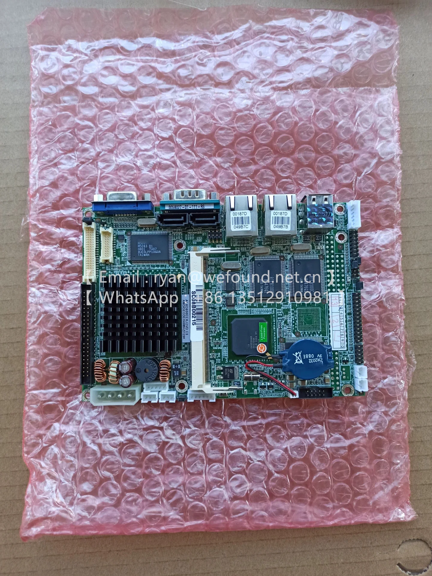 WAFER-LX ALXD800EEXJ2VD papan tertanam dengan faktor bentuk 3,5 inci