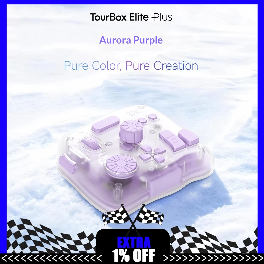 TourBox Elite Plus Drawing Keypad Dual-Device Seamless Bluetooth Connection Numeric Keypad Portable Light Weight Pc Accessories