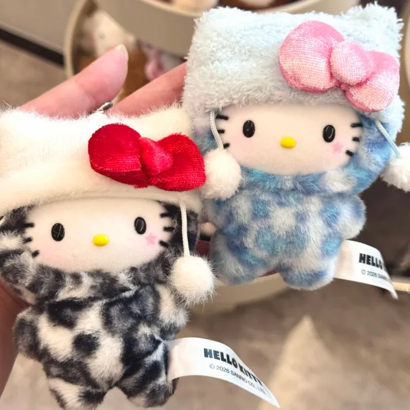 Original Toptoy Hellokitty Leopard Series Trendy Blind Box Toys Collectible Cute Bag Hanging Pendant Keychain Ornaments Gifts