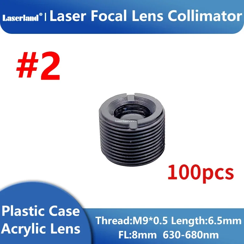 Collimating Lens with M9 P0.5 Frame for 600nm-1100nm Red IR Laser Diode No.2