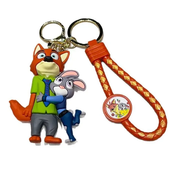H حار جديد Zootopia المفاتيح اكسسوارات لطيف جودي ونيك المفاتيح للرجال والنساء أكياس اكسسوارات الهدايا #6