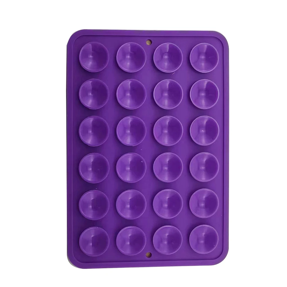 ที่วางแก้วดูดซิลิโคนโทรศัพท์มือถือ+ถ้วยดูด 24 สี่เหลี่ยม+เคสโทรศัพท์ ถ้วยดูดซิลิโคน แผ่นกันลื่น รุ่นหนา