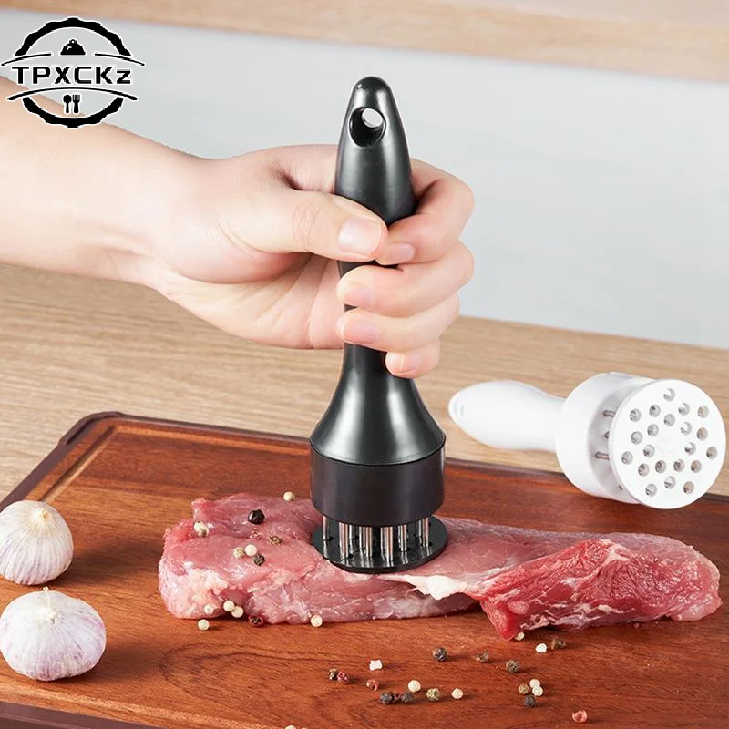 Stainless Steel Meat Tenderizer With Sharp Needles Non Slip Handle Perfect For Kitchen Steak Pork BBQ Cooking