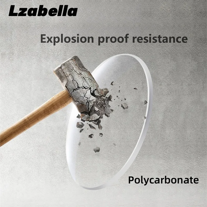 

Lzabella 1.593 Polycarbonate HD Transparent Blue Light Blocking Anti-reflective Anti-scratch Anti Drop Super Tough Lens