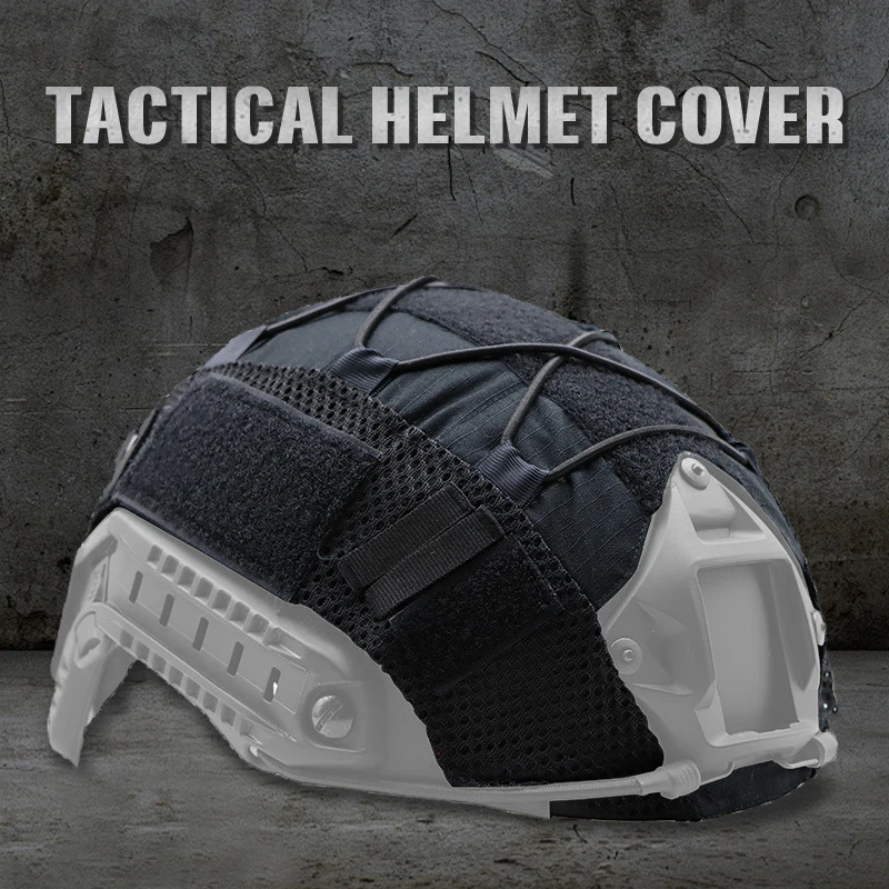 1PC Tactical Helmet Decorative Fabric For Fast Outdoor CS Camouflage Cycling Helmet Modification Cap Hood Rope Adjustment