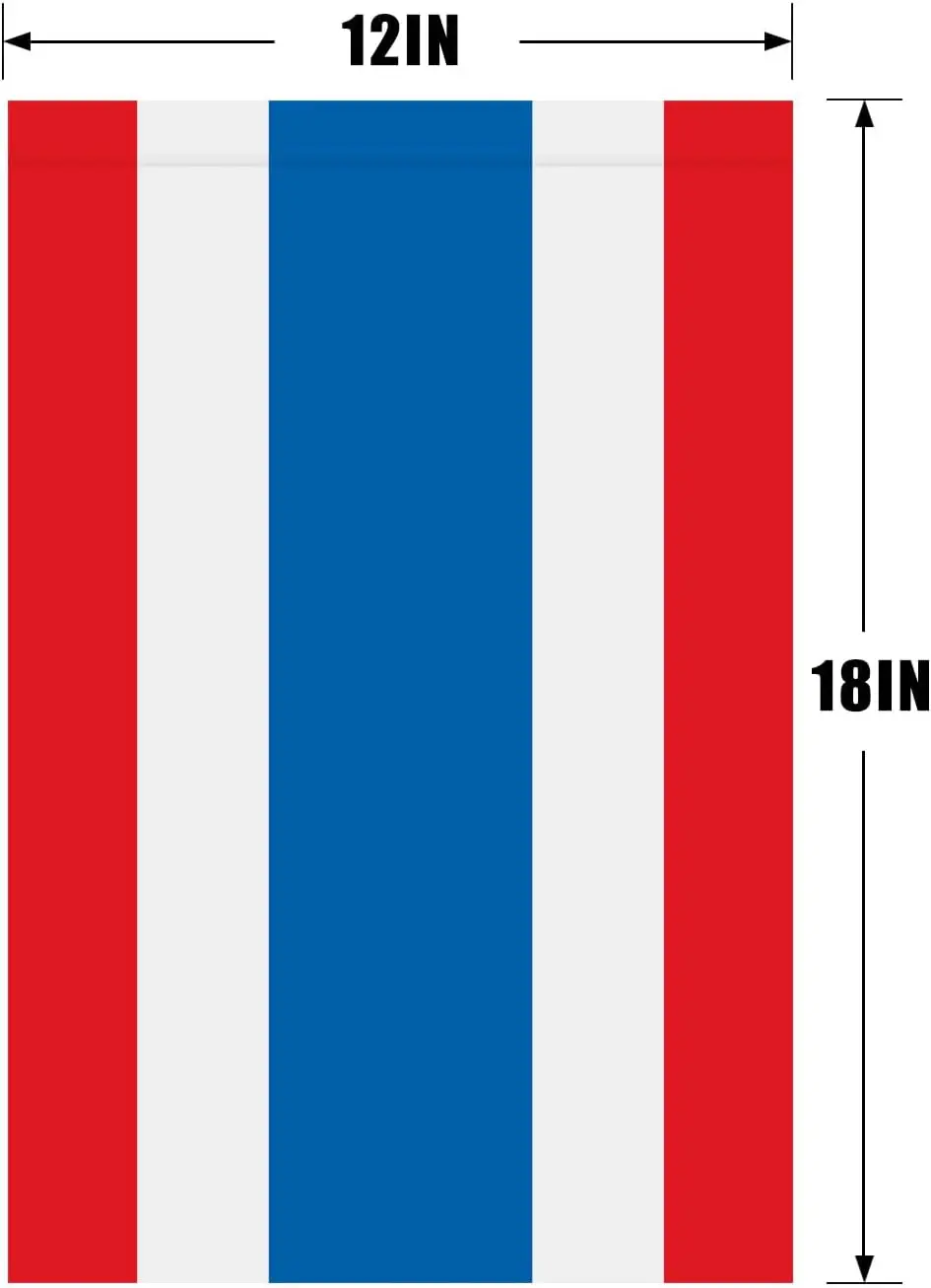 Thailand Garden Flag 12 x 18 Inches Double Sided Vivid Color Small Thailander Yard Flags for Party Bar Garden Indoor and Out zzo