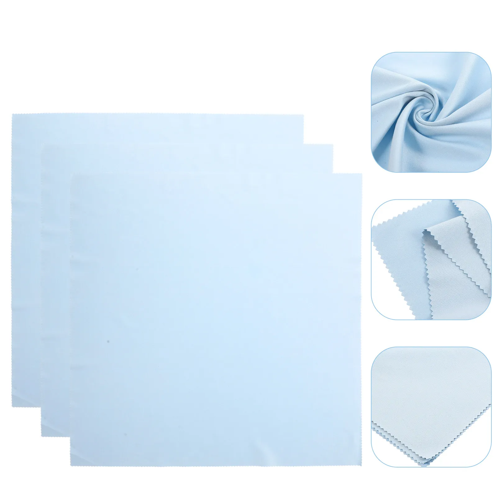 

3Pcs Microfiber Cleaning Cloths for Electronic Screens Phone Computer Lenses Eyeglasses Scratch-Free Portable Compact Wiping
