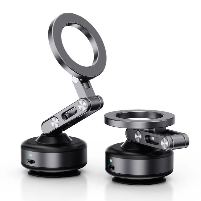 

Phone Holder Bracket Stand Rack 360 Degree Rotation Powerful Magnets for Car Mount Strong Grip Vacuum Suction Attachment