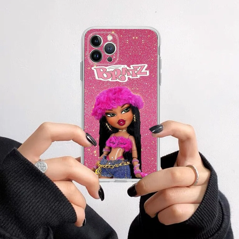 Lovely Cartoon Fashion Bratz Doll Phone Case For IPhone 15 8 7 6 6S Plus X SE 2020 XR XS 14 11 12 13 Mini Pro Max Mobile Case