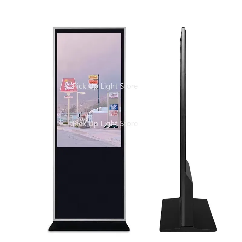 

43~98 Inch Video LCD Advertising Player Equipment Indoor Totem Floor Standing Digital Touch Signage Display