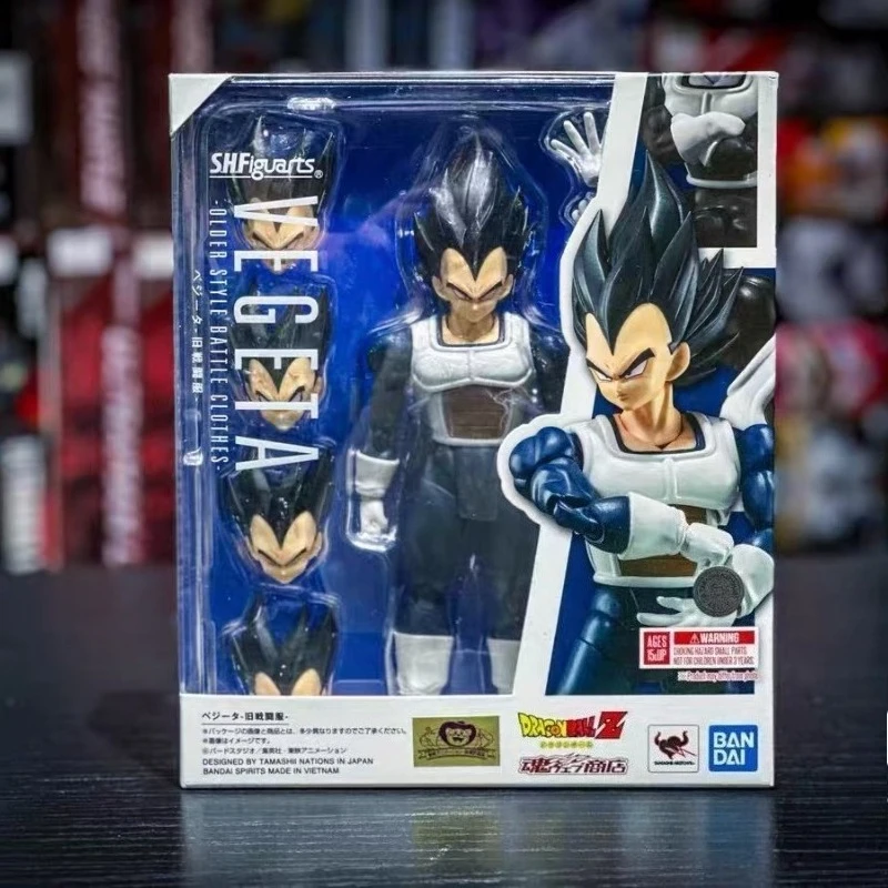 

In Stock Bandai Tamashii Web Exclusive SHF Dragon Ball Z Vegeta Old Battle Suit Articulated Action Figure Boys Gift Collectible