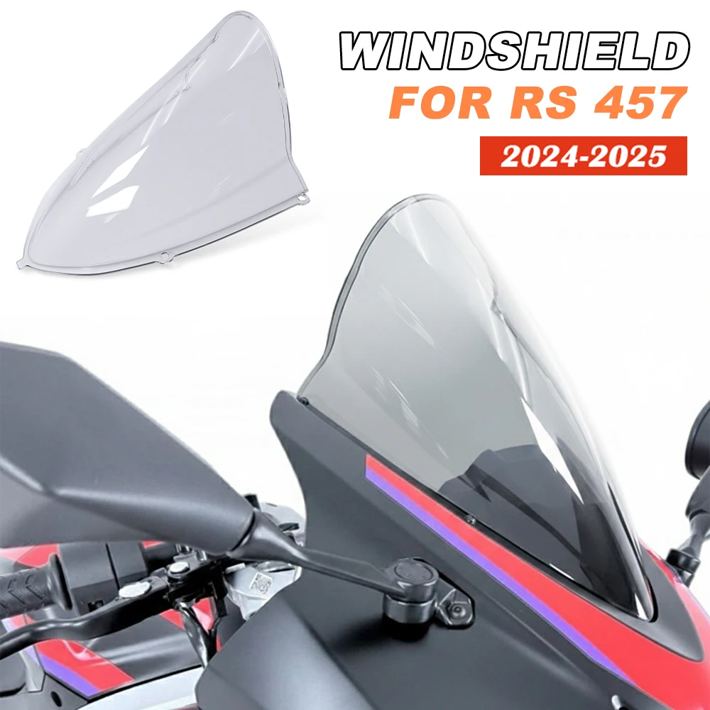 

New Windshield Motorcycle Windscreen Protective cover deflector Front fairing For Aprilia RS457 RS 457 457rs 2024 2025