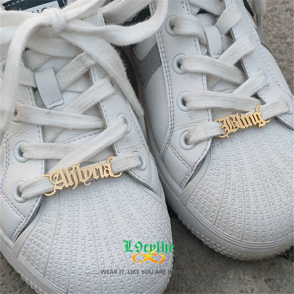 Stainless Steel Name Shoe-buckle Custom Jewelry Personalized Baby Girl Names Buckie Best Friend Gift Customized Shoe Fastener