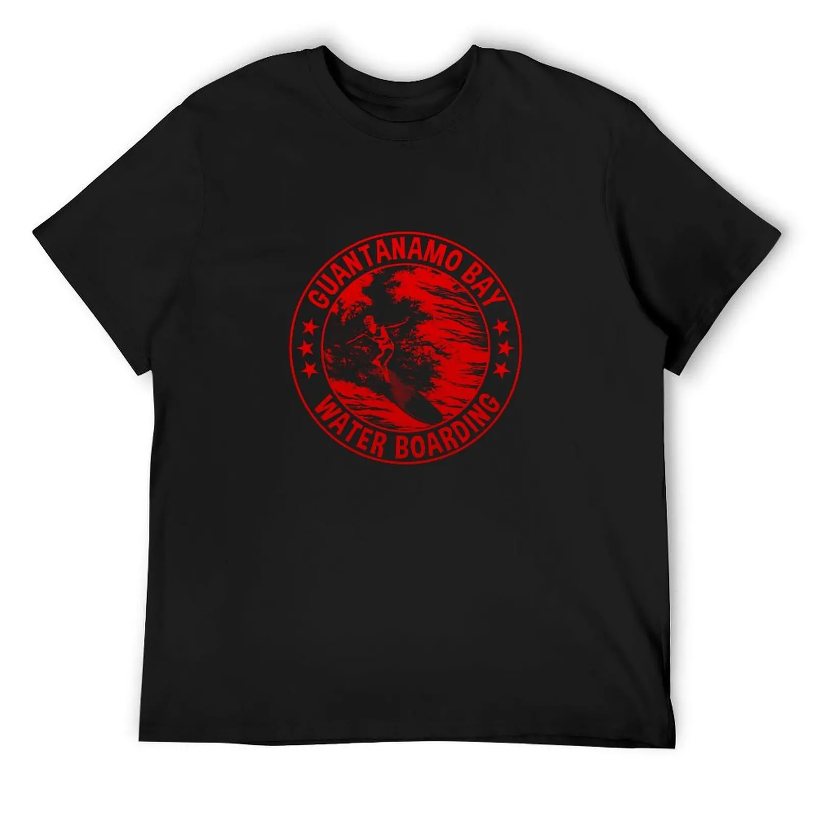 

Retro Guantanamo Bay Waterboarding T-Shirt plus sizes vintage graphic tee vintage anime shirt men clothing