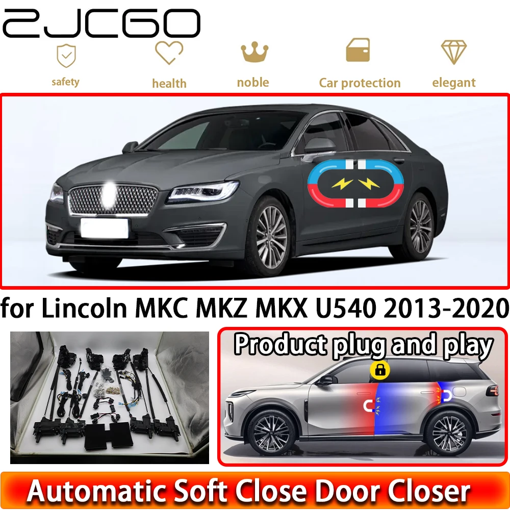 for Lincoln MKC MKZ MKX U540 2013-2020 OEM Soft Close Door Kit Power Closing Latch System Auto Pull Door Easy Close Plug & Play