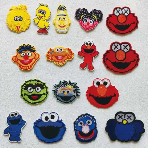 Patch brodé d'animaux amusants, autocollants de couture pour jeans, bricolage, Parches Ropa, patchs appliqués à pression thermique pour sac à dos, Badges à rayures