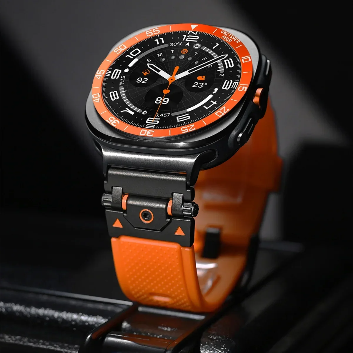 Металлический чехол с кольцом безеля для Samsung Galaxy Watch 7 Ultra Bezel Frame Case Digit Ring для Galaxy Watch Ultra 47 мм, аксессуары для крышки