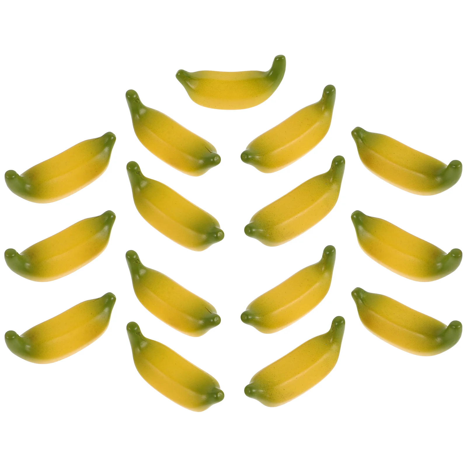 

15 Pcs Simulated Banana Plastic Bananas Toy Fake Artificial Fruits for Decoration