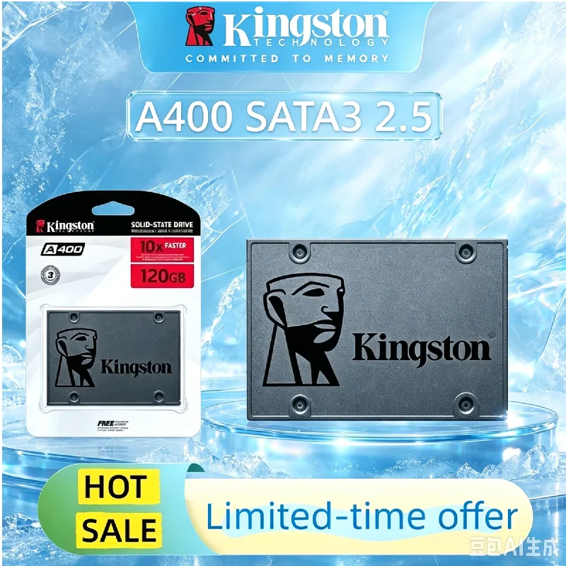 Kingston SATA III 2.5" Internal SSD A400 120GB 240GB 480GB 960GB Solid State Drive PC System Upgrade Hard Drive