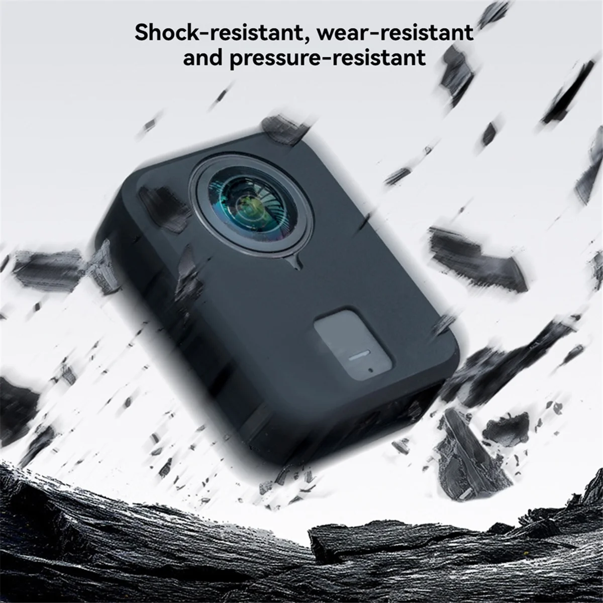 2025+ For 360 Soft Silicone Case for 360 Silicone Protective Full Cover Shell Camera Accessorie Grey