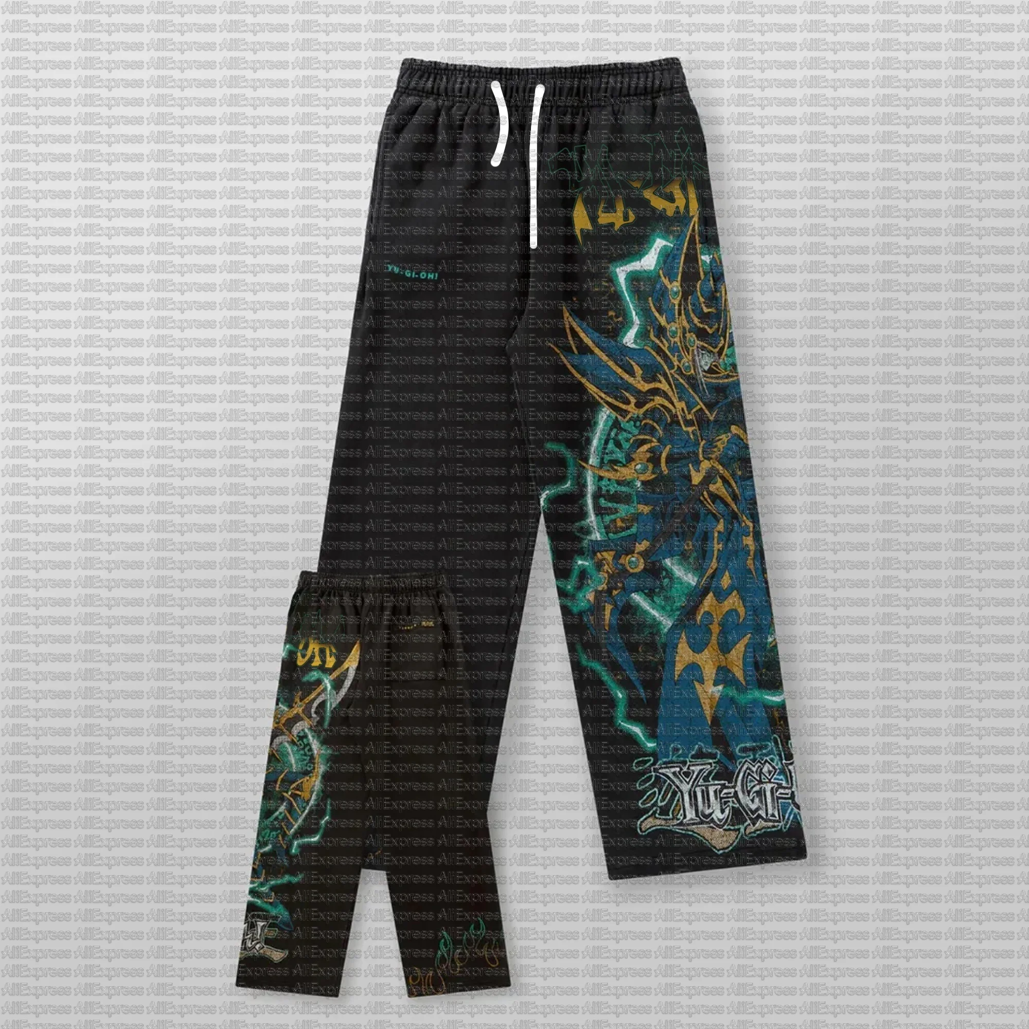 3D Cartoon Printed Quick Drying Casual Sports Pants Breathable Fashionable European American Style for Adults And Children