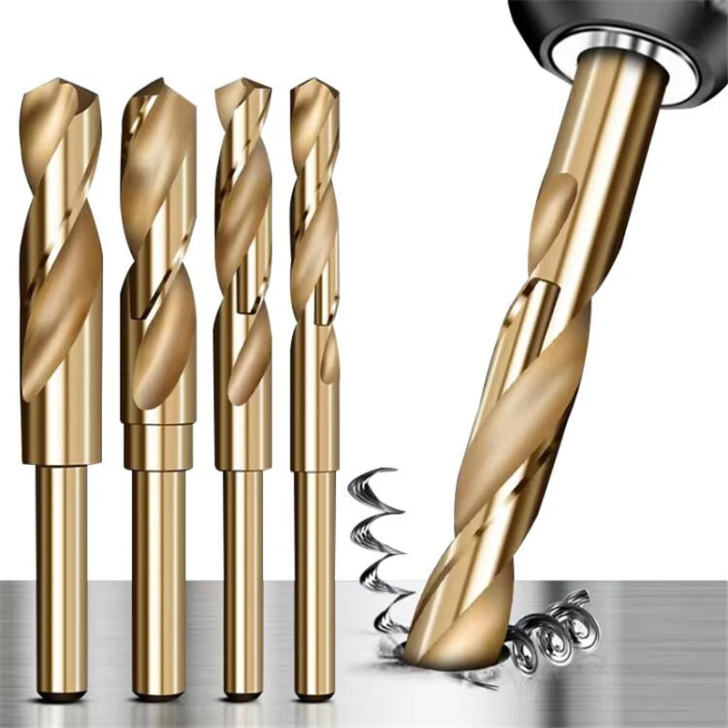 M35 Cobalt 5% Industrial Grade Twist Drill Bit 13.5-30mm 1/2 Inch Reduced Shank Drill Bit For Metal Stainless Steel Drilling