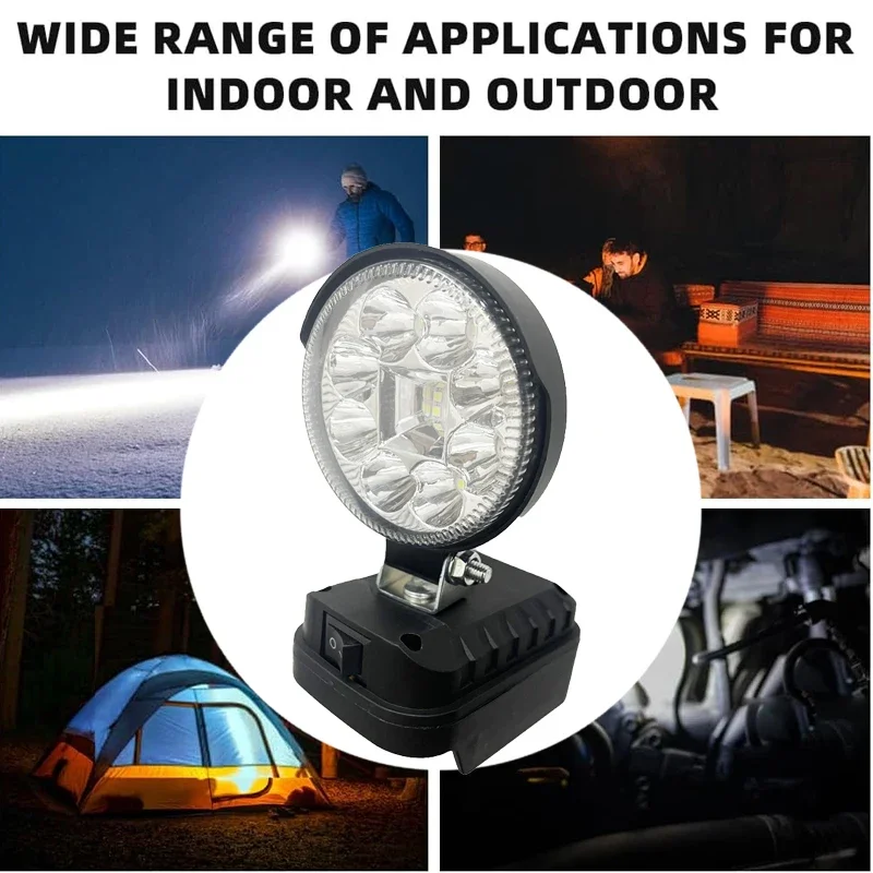 Power Tool Parts For Makita 18V Li-ion Battery LED Working Lights Flashlights Camping Lamps Torch Spotlight Lanterns