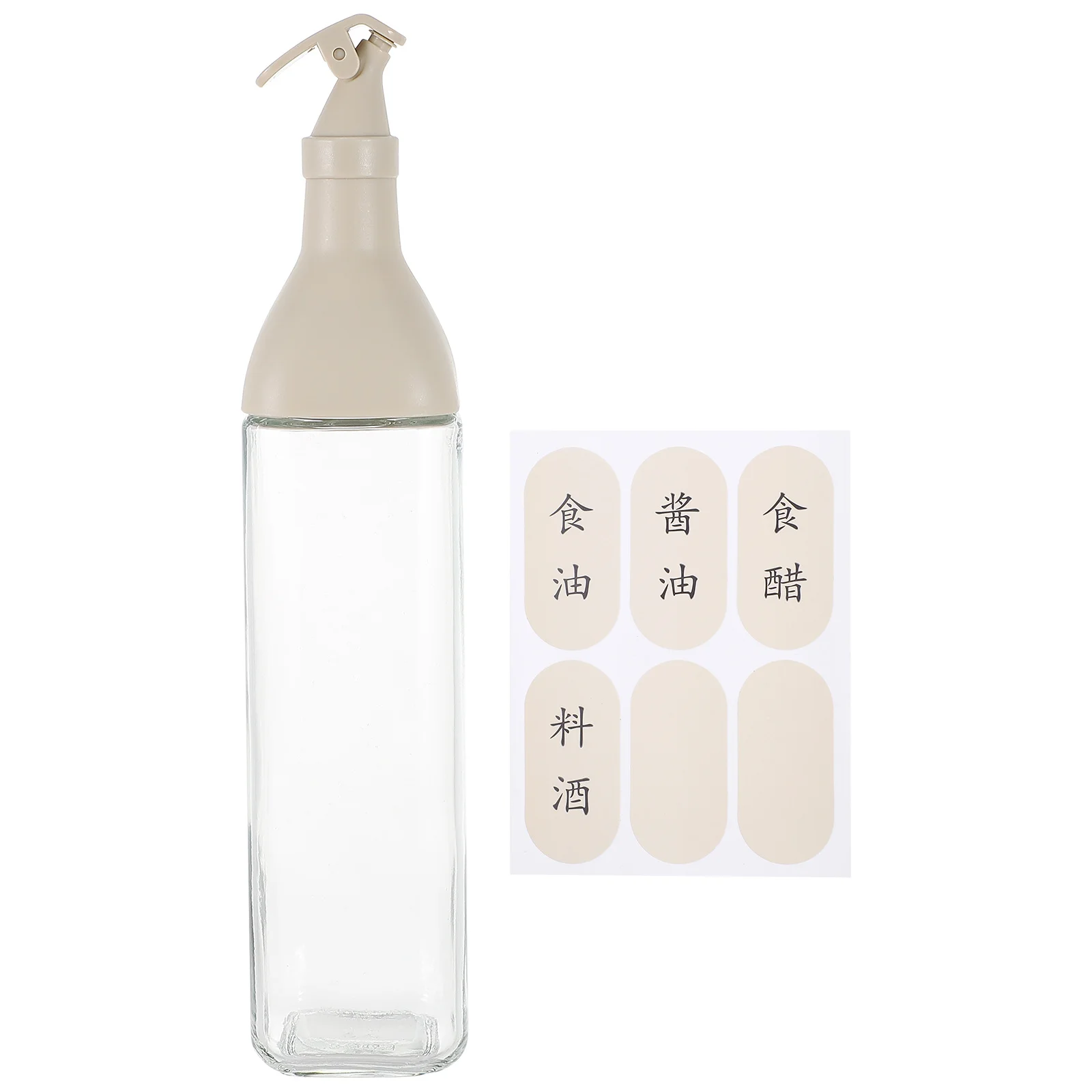 1 قطعة زجاجة زيت أوتوماتيكية 500 مللي موزع توابل زجاجي حاوية زيت منزلية مانعة للتسرب وعاء توابل قابل لإعادة الملء #4