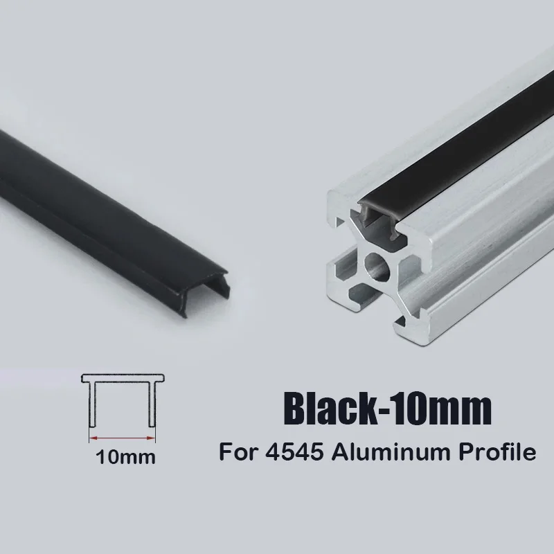 6Mm/8Mm/10Mm Platte Afdichtstrip Voor 20/30/40/45 Serie Aluminium Profiel Groef Stofdicht En Anti-Collision Cover Decoratieve Bar